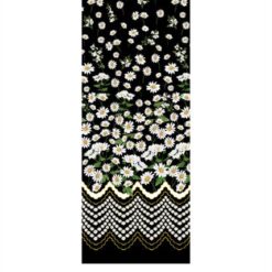 DAISY DELIGHT BORDER BLACK