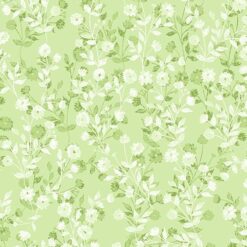FLORAL SILHOUETTE LIGHT GREEN