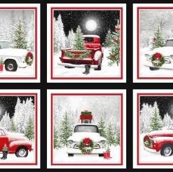 Tradition Continues II Black Trucks 24"  Panel