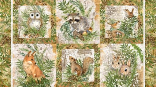 Tenderwwood - Forest Babies 24" Panel