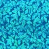 Blue Tattooed Leaves Batik