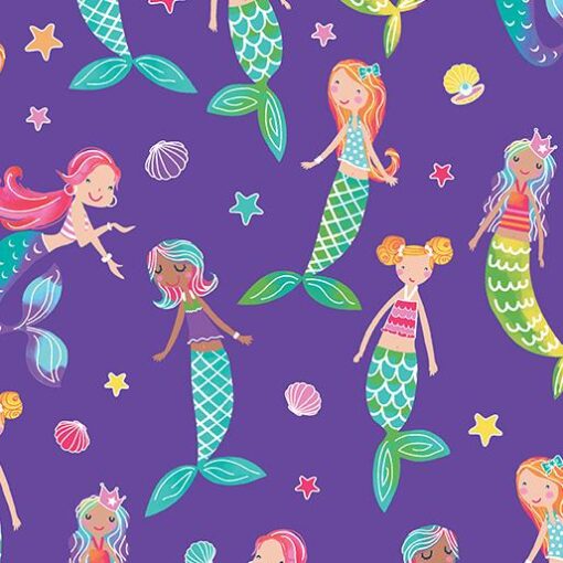 Mystical Mermaid Friends - Purple