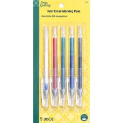 Dritz Heat Erase Marking Pens set of 5 colors