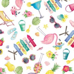 Fun in the Sun Motifs - White