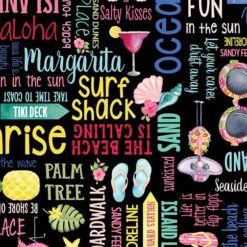 Fun in the Sun Words - Black