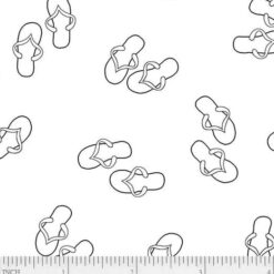 P&B Ramblings Flip Flops - White/White