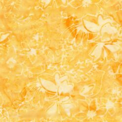 Apricot Butterfly Florals Batik - Tonga Chiffons