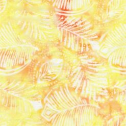 Daisy Fern Leaves In Dots Batik - Tonga Chiffon