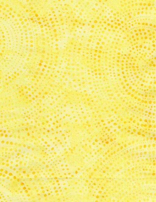 Dotty Sprial Canary Batik - Tonga Chiffon