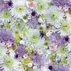 Hand Picked - First Light Flowers 108" Wide