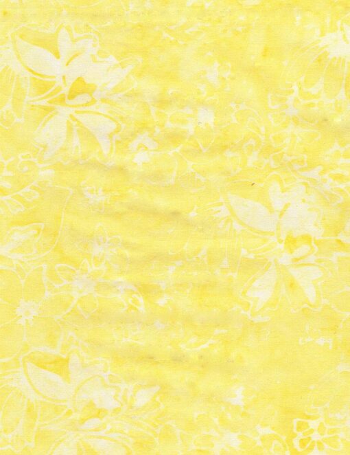 Lemon Butterfly Florals BAtik - Tonga Chiffons