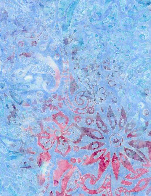 Peri Tropical Sea Florals Batik - Tonga Chiffon