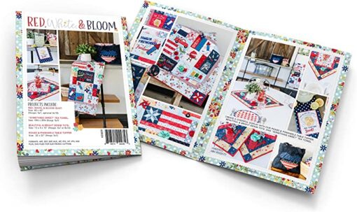 Red White & Bloom Machine Embroidery Version - Image 3