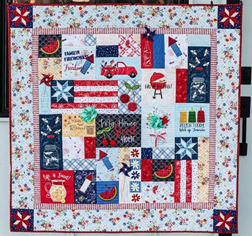 Red White & Bloom Machine Embroidery Version - Image 4