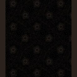 DOTTED FLOWERS&SCROLLS BLK/BLK