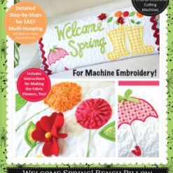 Kimberbell-Welcome Spring! Bench Pillow (Machine Embroidery CD)