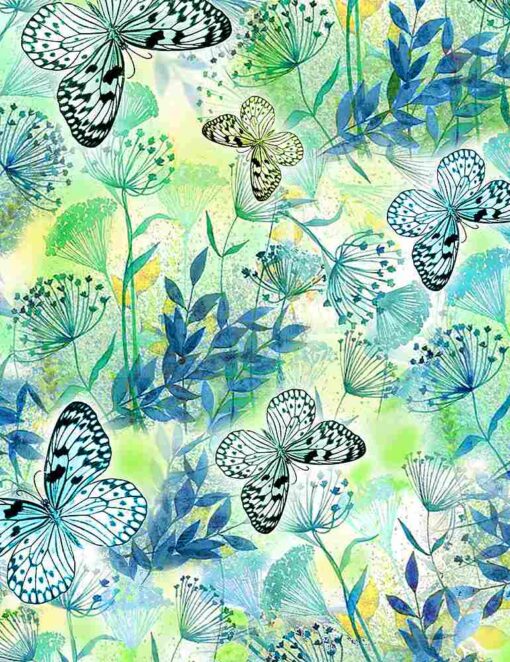 Watercolor Floral & Butterflies