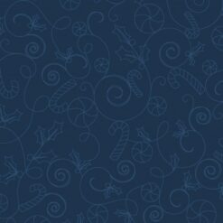 Cup of Cheer Candy Scroll - Navy