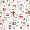 Cup of Cheer Christmas Grafitti - White