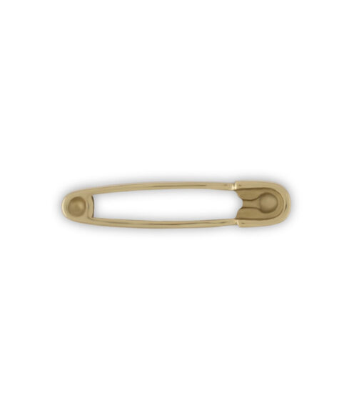 Safety Pin Pull Polished Brass