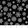 Santa's Tree Farm Black White