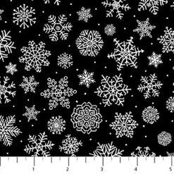 Santa's Tree Farm Black White