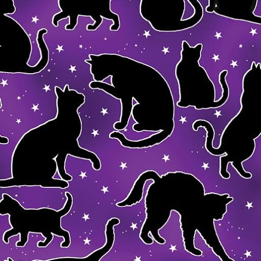 Glow in the Dark Spooktacular Cats Purple