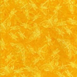 Tonga Butterflies And Dragonflies Batik Yellow