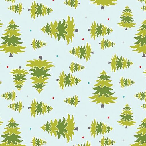 A Cozy Winter Tossed Pine Aqua