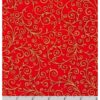 Robert Kaufman Swirls Red w/Metallic