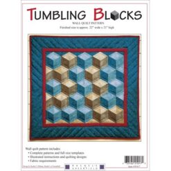 Tumbling Blocks Wall Quilt Pattern-22"X21"