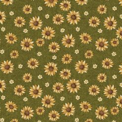A Wooly Autumn - Autumn Flowers - Green