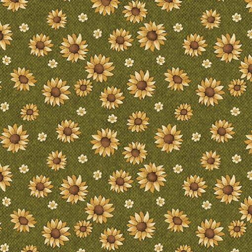 A Wooly Autumn - Autumn Flowers - Green