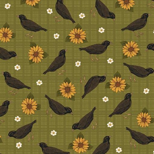 A Wooly Autumn - Birds - Green