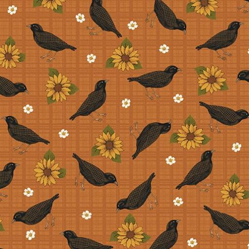 A Wooly Autumn - Birds - Orange