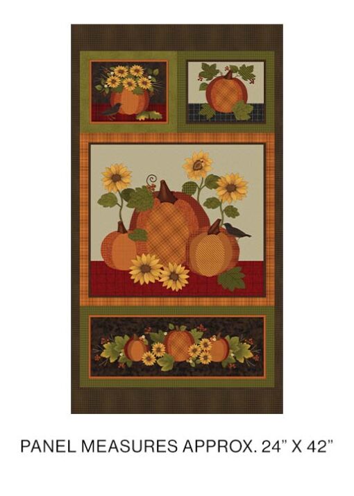 A Wooly Autumn 23.5" Panel Spice