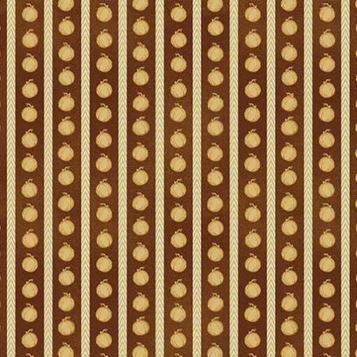 A Wooly Autumn - Pumpkin Stripe - Brown