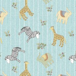 ABC's Jungle Pinstripe Turquoise