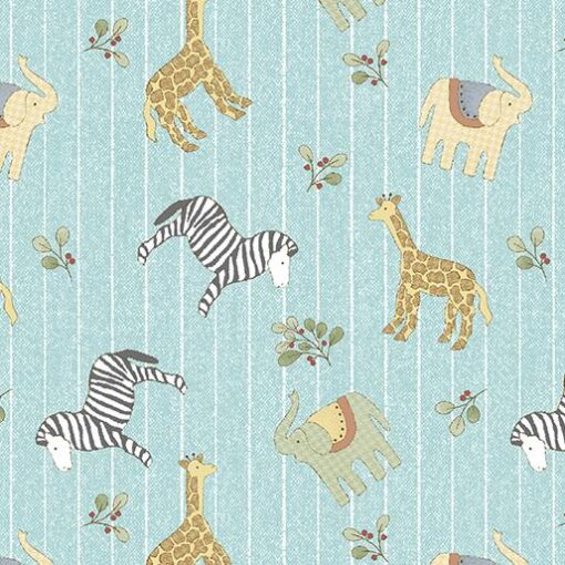 ABC's Jungle Pinstripe Turquoise