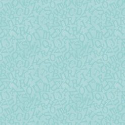 ABC's Tossed Alphabet Turquoise