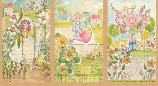 Garden Girls In The Garden 24 " Panel