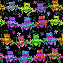 Timeless Treasurers - Neon Frogs Hanging Out
