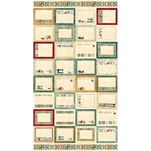 A Stitch in Time 24" Panel