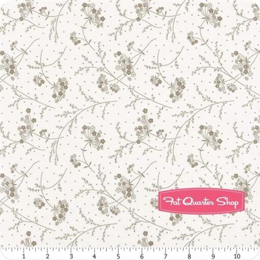 Kimberbell Make Yourself at Home White & Taupe Queen Annes Lace