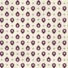 Aubergine-Ecru Allover Print