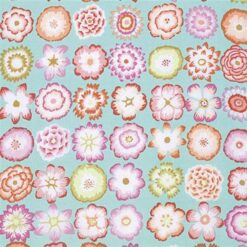 Kaffe Fassett Fall 2015 Button Flowers Aqua