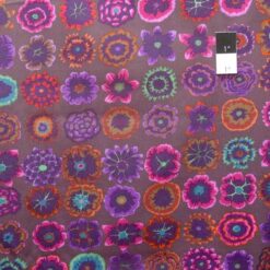 Kaffee Fassett Button Flowers-Prune