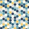 Make Yourself at Home-Mini Hexagons Blue