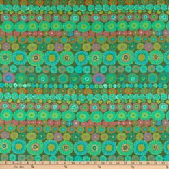 Kaffe Fassett Row Flowers Green