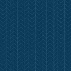 Dark Blue Chevron - Vintage Flora